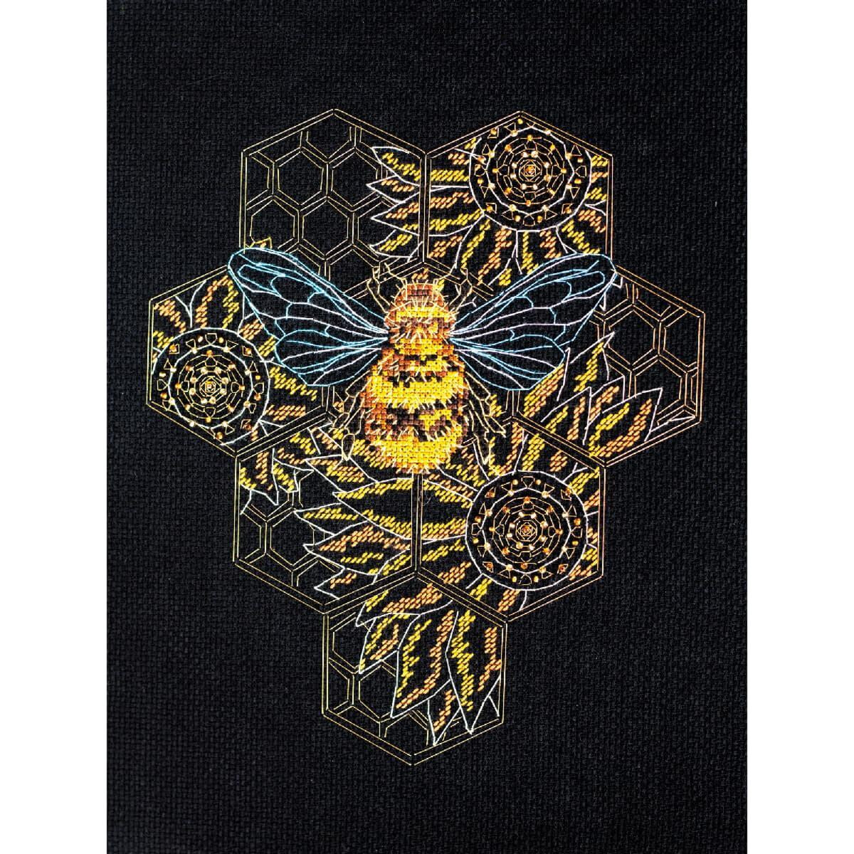 Abris Art counted cross stitch kit "Bee...