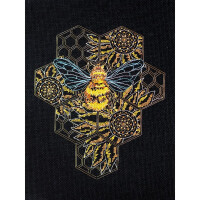 Abris Art kit de punto de cruz contado "Paraíso de abejas", 19x22cm, DIY
