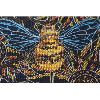 Abris Art counted cross stitch kit "Bee paradise", 19x22cm, DIY