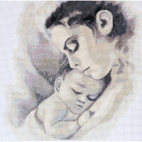 Набор для вышивания счетным крестом Abris Art "Тепло материнства", 30x30 см