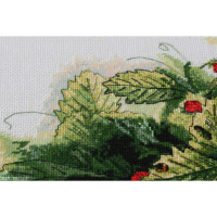 Kit point compté Abris Art "Bouquet de fraises", 40x32cm, DIY