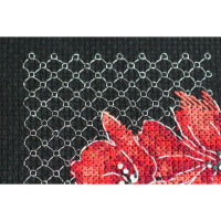 Abris Art counted cross stitch kit "Poppies", 17x22cm, DIY