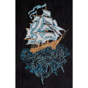 Abris Art counted cross stitch kit "Sailboat", 15x24cm, DIY