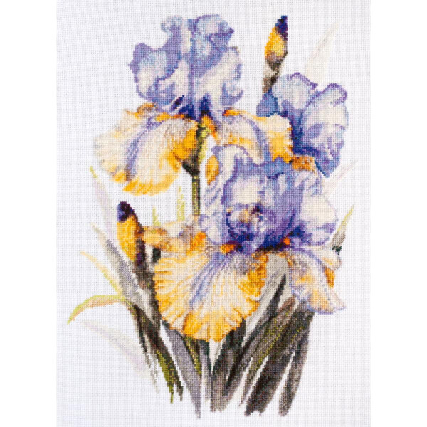 Abris Art counted cross stitch kit "Irises", 30x21cm, DIY
