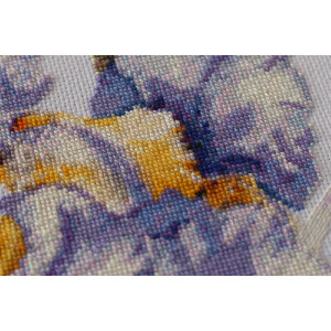 Abris Art counted cross stitch kit "Irises", 30x21cm, DIY