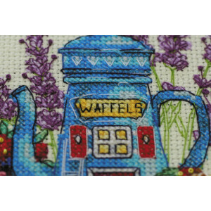 Abris Art counted cross stitch kit "Sweet morning", 15x14cm, DIY