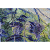 Abris Art counted cross stitch kit "Dawn over the river", 38x28cm, DIY