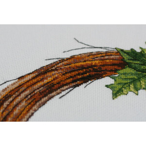 Abris Art counted cross stitch kit "Christmas wreath", 27x25cm, DIY