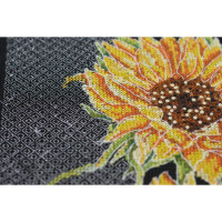 Abris Art counted cross stitch kit "Bright sunflowers", 48x21cm, DIY