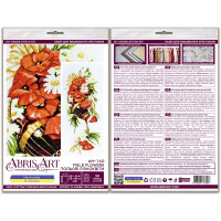 Abris Art counted cross stitch kit "Field flowers", 60x25cm, DIY