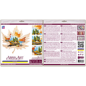Abris Art counted cross stitch kit "Autumn...