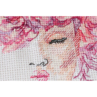 Abris Art counted cross stitch kit "Flower grace", 15x18cm, DIY