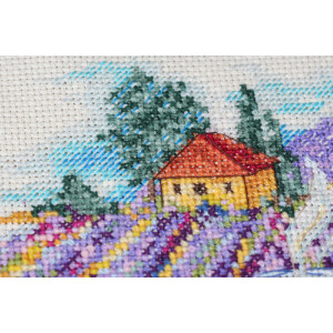 Abris Art counted cross stitch kit "Provence morning", 18x17cm, DIY