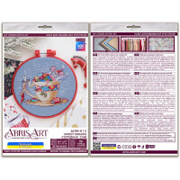 Набор для вышивания счетным крестом Abris Art с обручем "Сладкие сны", 15x15 см
