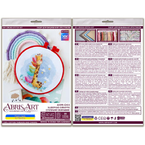 Abris Art counted cross stitch kit with hoop...