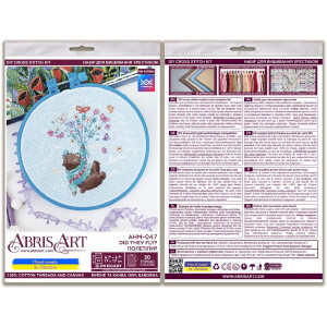 Abris Art counted cross stitch kit with hoop "Did...
