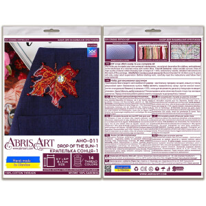 Abris Art counted cross stitch kit "Drop of the...