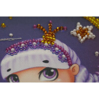 Abris Art stamped bead stitch kit "Moonlight dreamer", 15x15cm, DIY