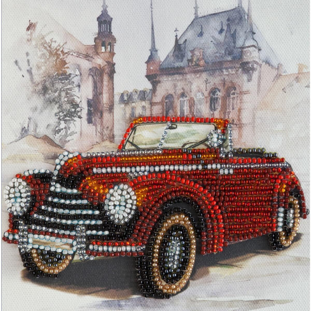 Abris Art stamped bead stitch kit "Auto-1102",...