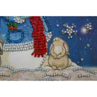Abris Art stamped bead stitch kit "Fairy night", 15x15cm, DIY