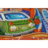 Набор для вышивания бисером с печатью Abris Art "Серфинг", 15x15 см