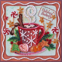 Abris Art gestempelde kraal Stitch Kit "Aroma of the Holiday", 15x15cm, DIY