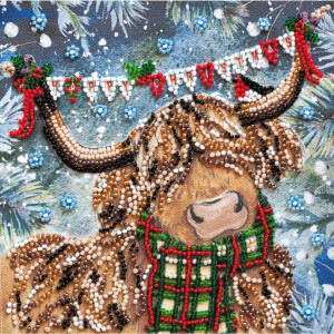 Abris Art gestempelde kraal Stitch Kit "Christmas...