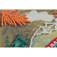 Abris Art stamped bead stitch kit "Its like a fairytale", 15x15cm, DIY