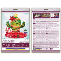 Abris Art stamped bead stitch kit "Gifts for everyone", 15x15cm, DIY