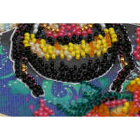 Abris Art stamped bead stitch kit "Sweetly", 15x15cm, DIY