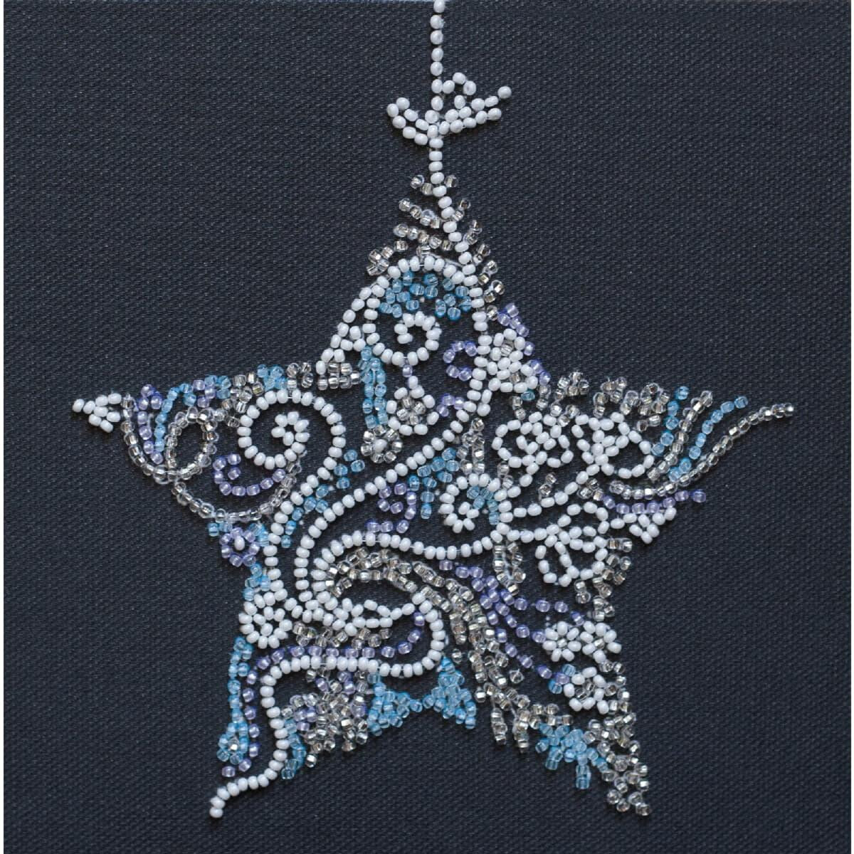 Abris Art stamped bead stitch kit "Lace star",...