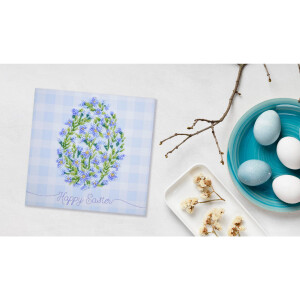 Abris Art stamped bead stitch kit "Easter snowdrop", 15x15cm, DIY