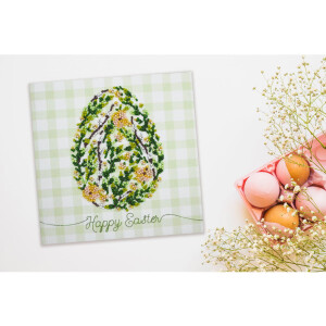 Kit di punti perle stampato art art "Pasqua...