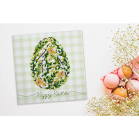 Abris Art stamped bead stitch kit "Easter primrose", 15x15cm, DIY