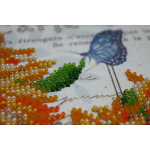 Abris Art stamped bead stitch kit "Sunny mood", 20x20cm, DIY