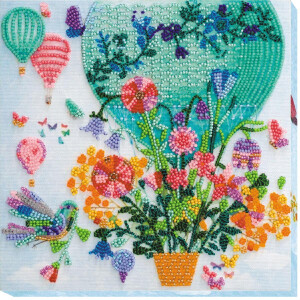 Abris Art stamped bead stitch kit "Everything for you", 20x20cm, DIY