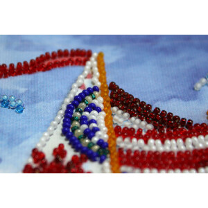 Abris Art stamped bead stitch kit "Passing wind", 20x20cm, DIY