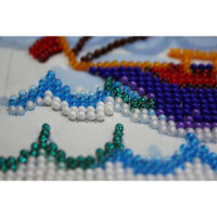 Abris Art stamped bead stitch kit "Passing wind", 20x20cm, DIY