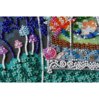 Abris Art stamped bead stitch kit "The cradle of dreams", 20x20cm, DIY