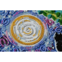Abris Art stamped bead stitch kit "Together forever", 20x20cm, DIY