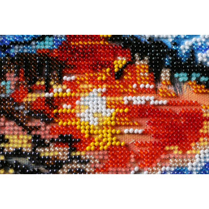 Abris Art stamped bead stitch kit "Dawn of the evening", 20x20cm, DIY