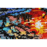 Abris Art stamped bead stitch kit "Dawn of the evening", 20x20cm, DIY