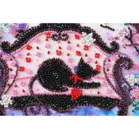Abris Art stamped bead stitch kit "Spring guest", 20x20cm, DIY