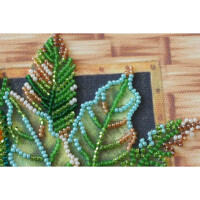 Abris Art gestempelde kraal Stitch Kit "Lori Parrots", 20x20cm, DIY