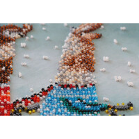 Abris Art stamped bead stitch kit "Tandem", 20x20cm, DIY