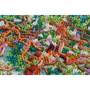 Abris Art stamped bead stitch kit "Above the sea", 20x20cm, DIY