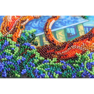 Abris Art gestempelde kraal Stitch Kit "boven de zee", 20x20cm, DIY