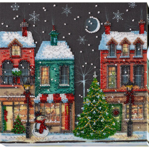 Abris Art stamped bead stitch kit "Holiday...