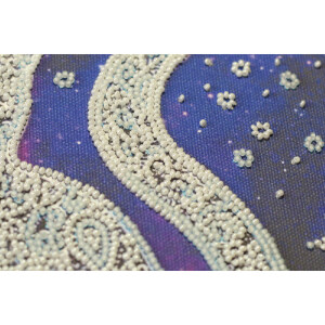 Abris Art stamped bead stitch kit "Star cat", 20x20cm, DIY