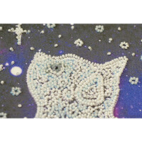 Abris Art stamped bead stitch kit "Star cat", 20x20cm, DIY